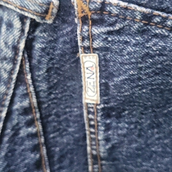 VINTAGE 80s ZENA 2-Button Taper Leg High-Waist Jeans Size 26 - Picture 9 of 10